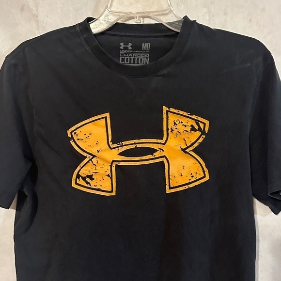 Under Armour Black Short Sleeve Athletic T Shirt Tee - Picture 4 of 7